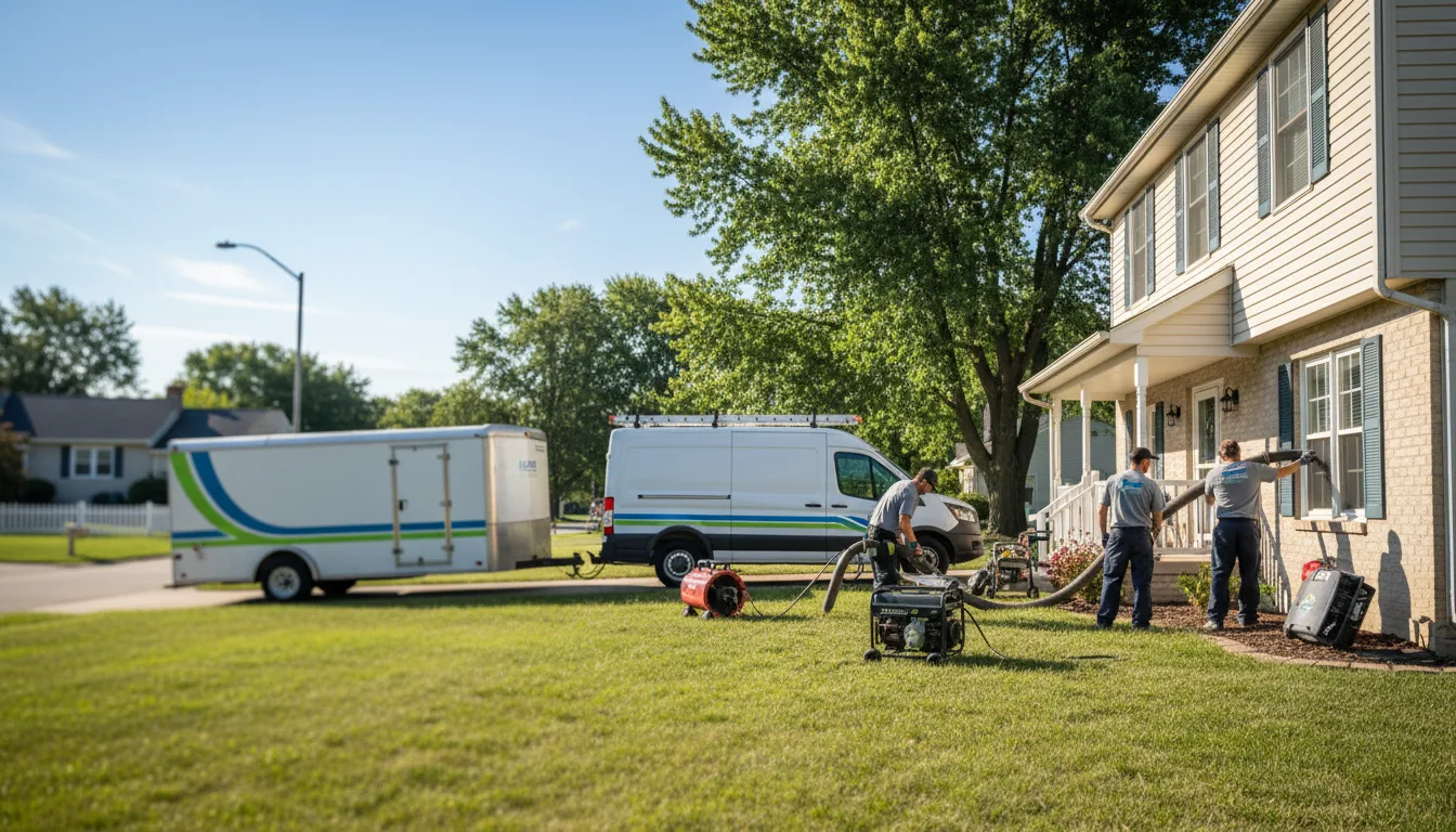 Flooded Basement Restoration And Cleanup With Repair in Farley, IA near me